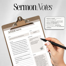 Charger l'image dans la galerie, Fichier digital pour prise de notes pendant le culte