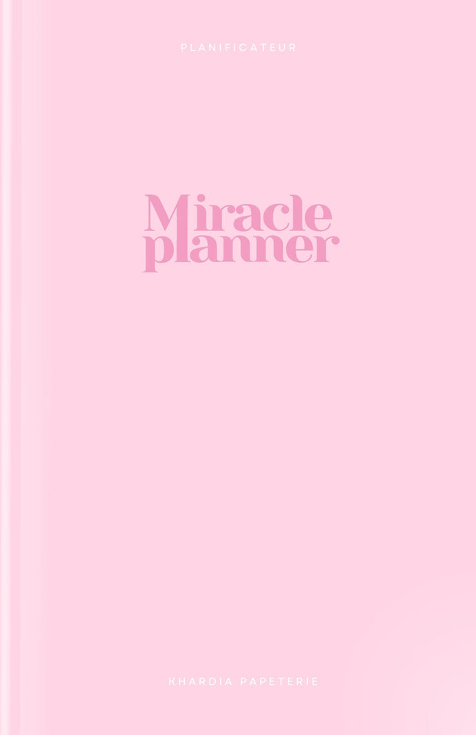 Miracle Planner - déchirure 1cm au dos de la couverture