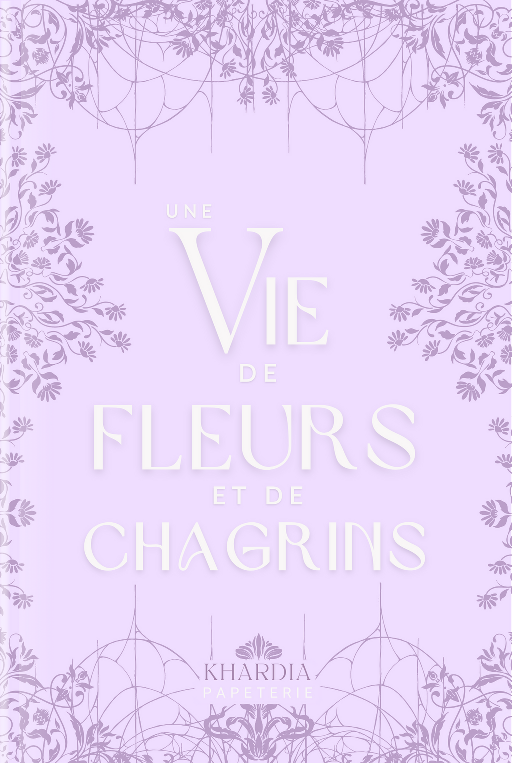 De fleurs et de chagrins - Impression couverture