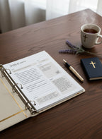 Fichier digital pour prise de notes pendant le culte