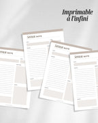 Fichier digital pour prise de notes pendant le culte