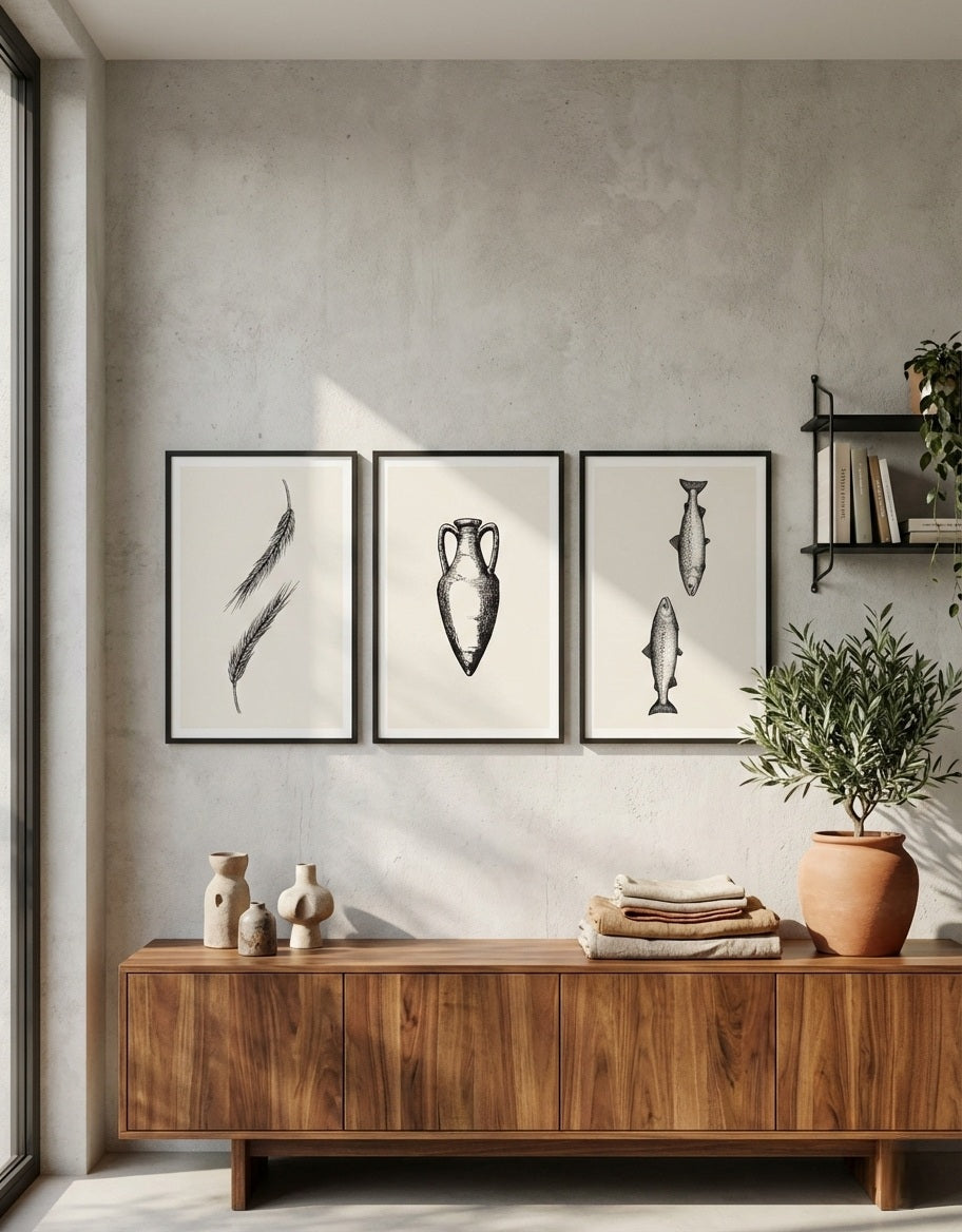 Ensemble de 3 Posters Digitaux