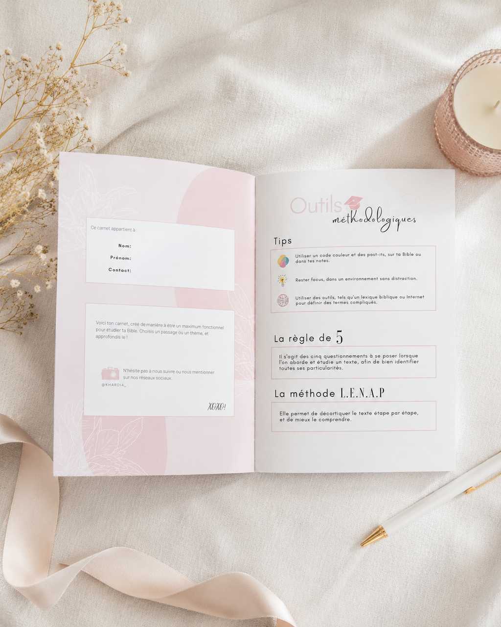 Carnet d'étude biblique