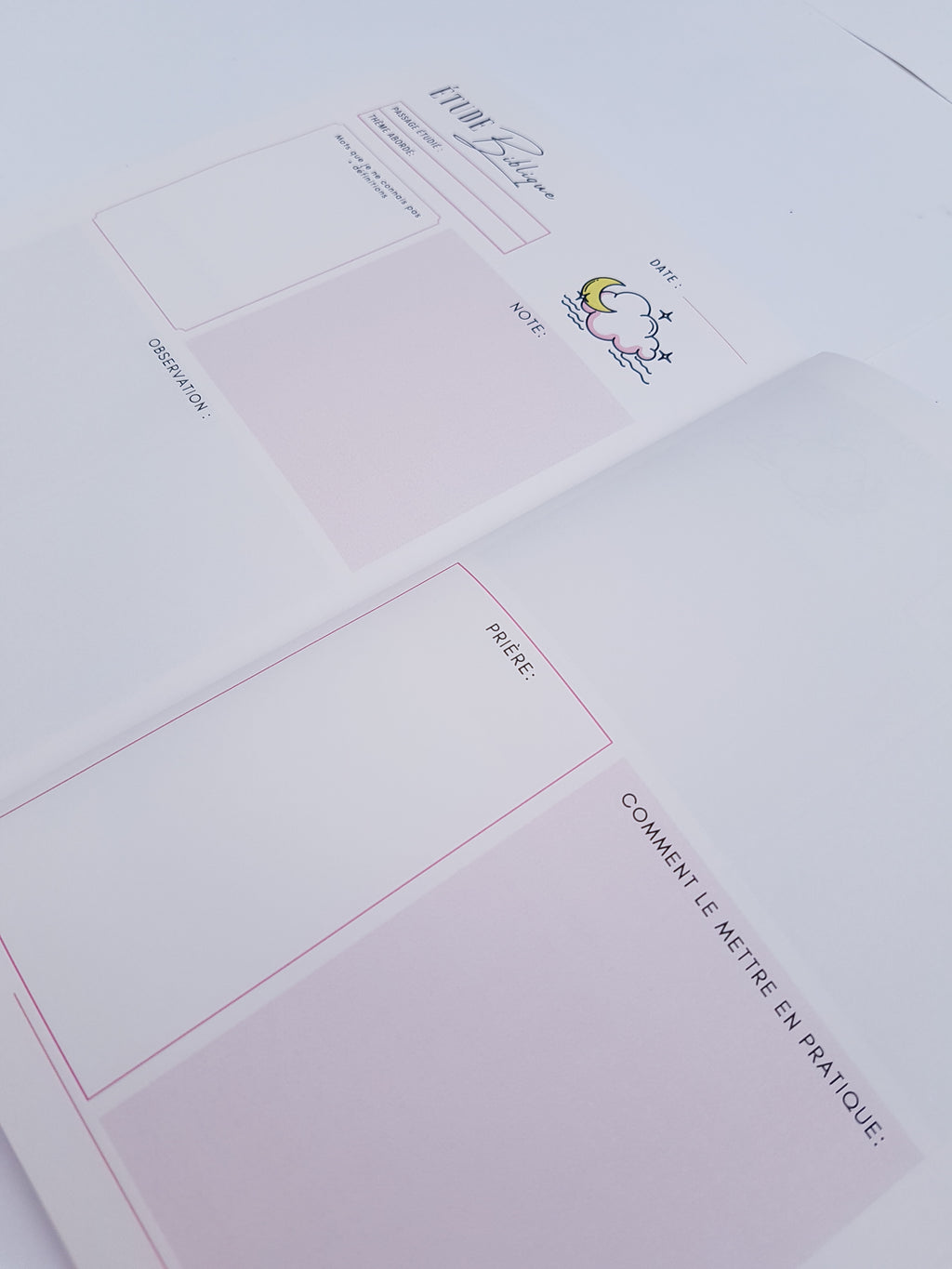 Carnet d'étude biblique