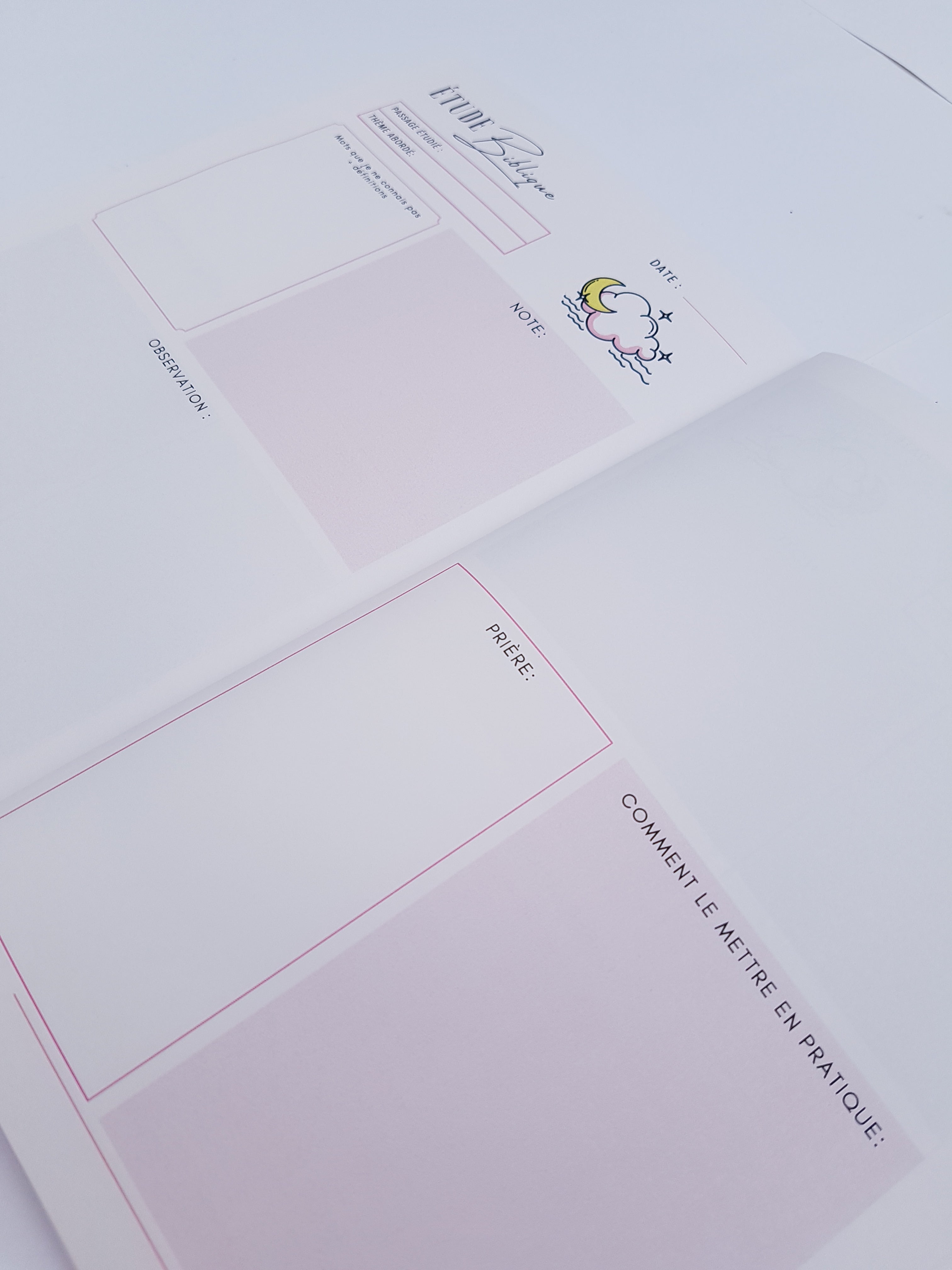 Carnet d'étude biblique